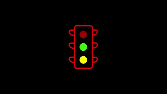  traffic light animation isolated white background
traffic signal icon animation safety symbol
transport control light motion graphic loop