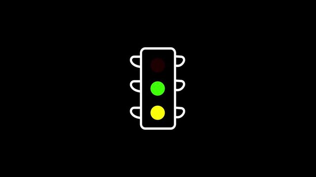  traffic light animation isolated white background
traffic signal icon animation safety symbol
transport control light motion graphic loop