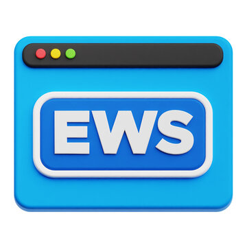 EWS ETF 3D Icon Isolated On The Transparent Background