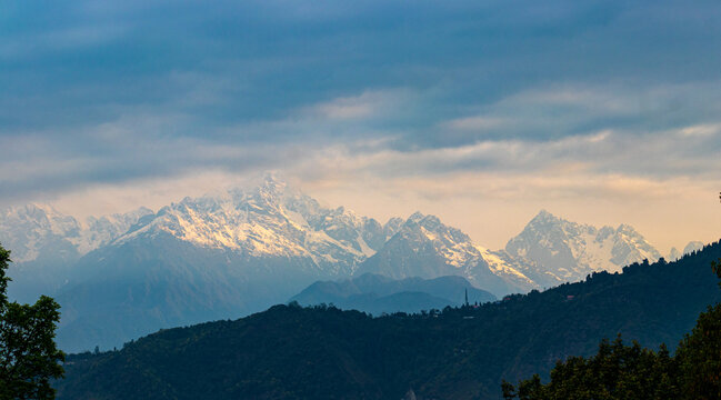 The mighty Himalayan ranges of Sikkim - Mount Pandim 