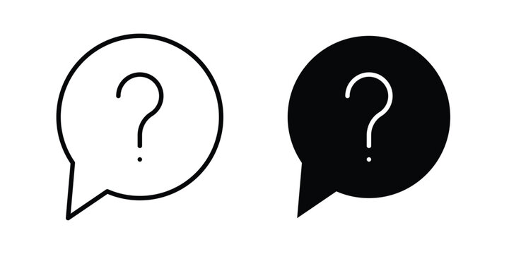 Interrogation icon. web black icon design.
