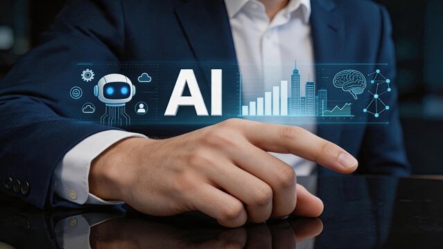 Artificial intelligence brain network connected to city skyline, smart city infrastructure and neural network concept, future urban development driven by cognitive computing and
