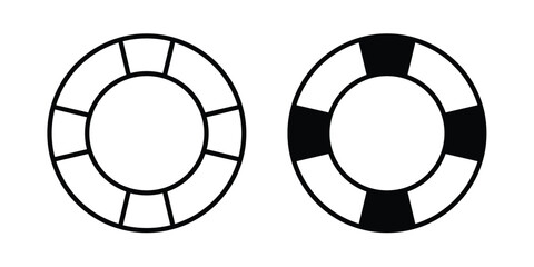 Life buoy icon. web black icon design. © Win