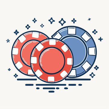 Casino Chips Illustration