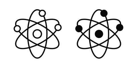 Physics icon. web black icon design. © Win