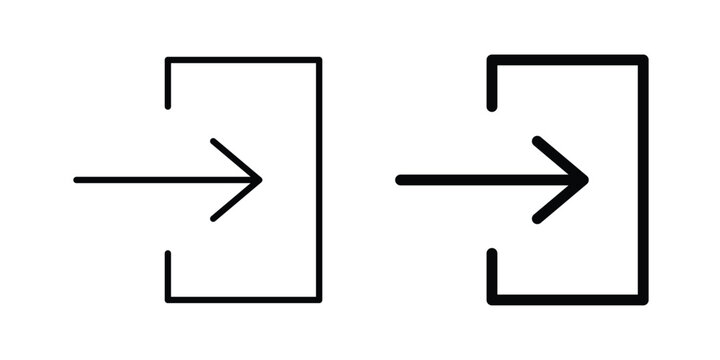 Sign out icon. web black icon design.