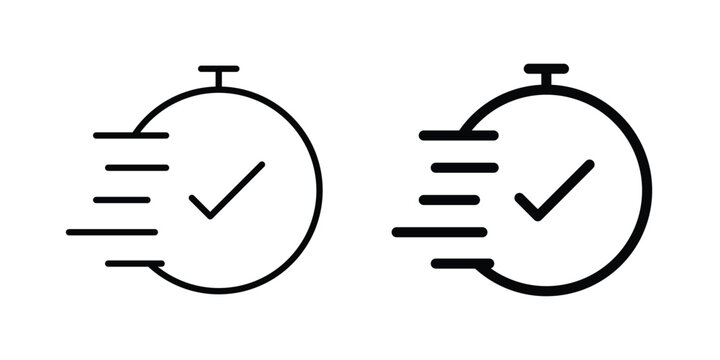 Time fast icon. web black icon design.
