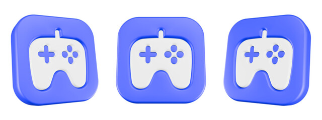 gamepad icon 3d rendering © Rani