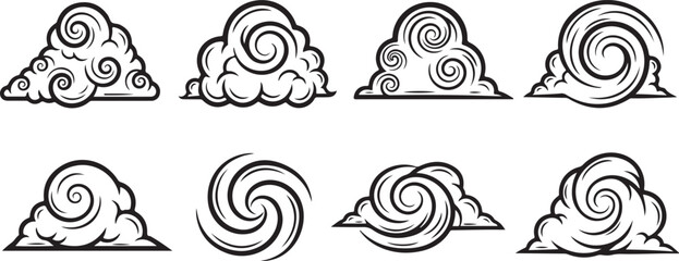 Cute cartoon hedgehogs rolling in a circle isolated vector Vector © Sazid