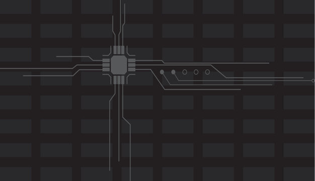 3d render of an abstract tech background with lines