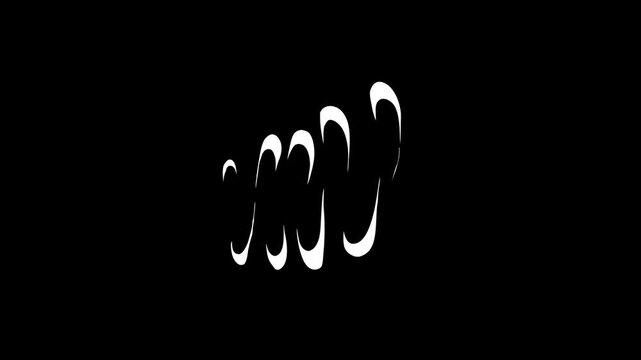 Cartoon explosion with smoke FX, smoke burst, flash and shape blast in a 2D comic style, energy elements and glowing shine explosion flash effect on black screen background.