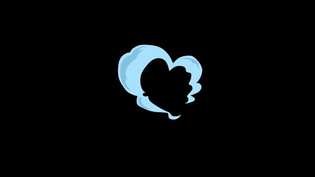 Hand Drawn 2D Cartoon Flash Explosion FX with smoke Blast Animation, Shine Light Smoke Elements, Energy Circle Shape FX, Cartoon Effect Twinkle FX on black screen background.