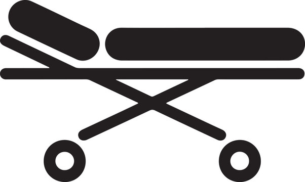 stretcher icon isolated sign symbol vector illustration - high quality black style vector icons. logo Vector Black silhouettes