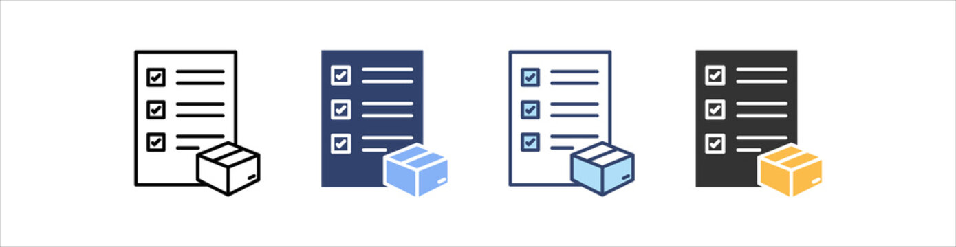 Customs Clearance Icon Set Multiple Style Collection