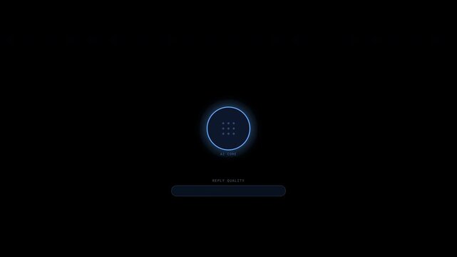 Ai core futuristic digital display graphic for tech presentations, digital marketing, software development concepts, and artificial intelligencerelated content