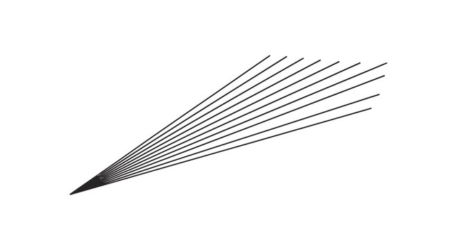 Black pencil lead tip closeup view.