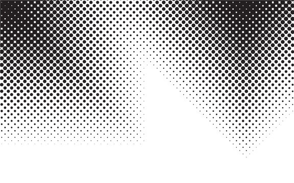 Abstract halftone dots seamless metallic mesh pattern background design