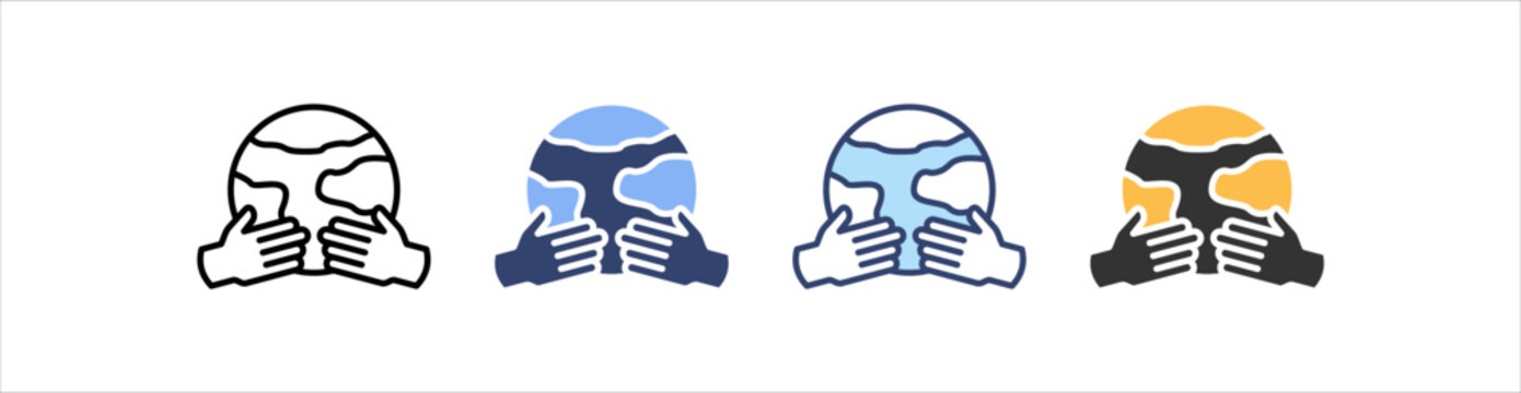 Cultural Assimilation Icon Set Multiple Style Collection