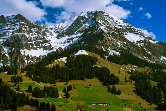 Beautiful alps nature in Switzerland