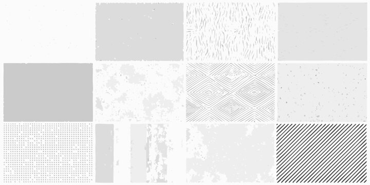 abstract geometric pattern collage in grayscale