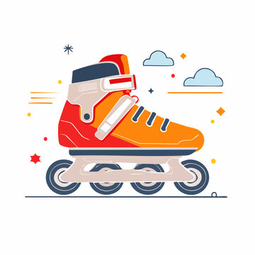 Inline Skates Illustration