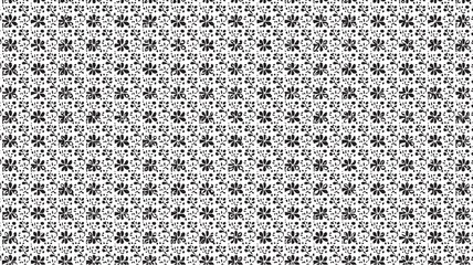 Abstract Halftone Fish Scale Pattern Seamless Black and White Geometric Background © RASNA