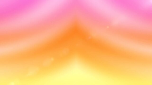 Abstract flowing colors of pink, orange, and yellow with subtle lens flare evoke a dreamy, warm, and uplifting atmosphere.