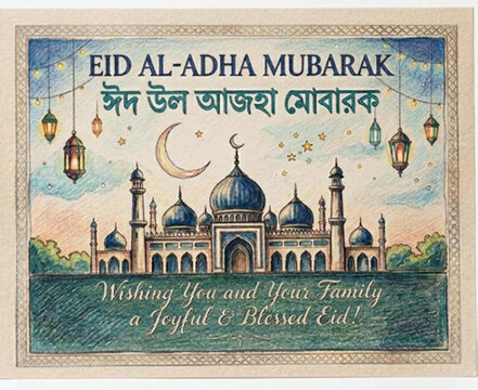 Eid Al-Adha Mubarak &mdash; Wishing You and Your Family a Joyful & Blessed Eid!