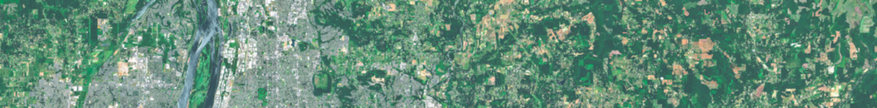 Portland USA on open data satellite image
