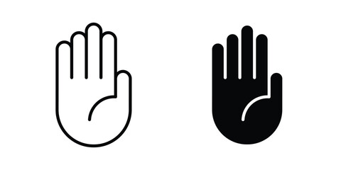 Obraz premium Hand icon illustration simple design elements