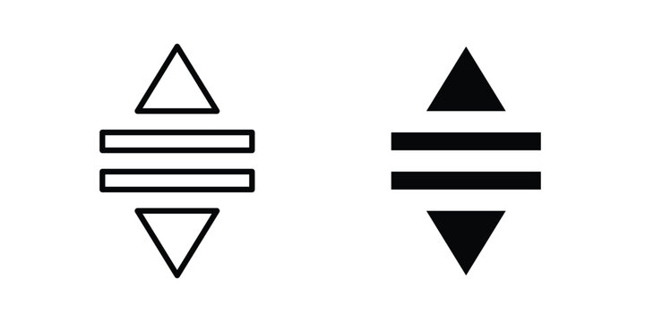 List dropdown icon illustration simple design elements