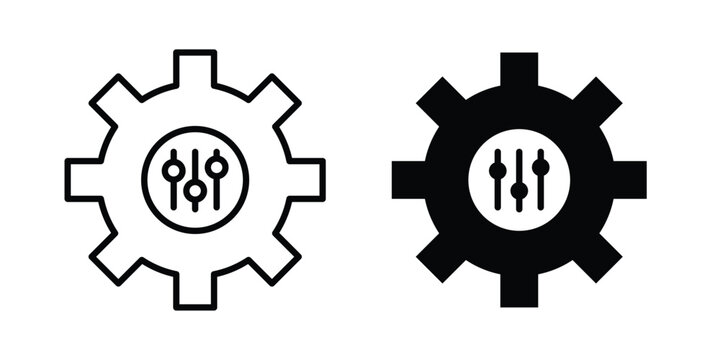 Mass customization icon illustration simple design elements