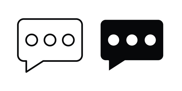 Messaging chat icon illustration simple design elements