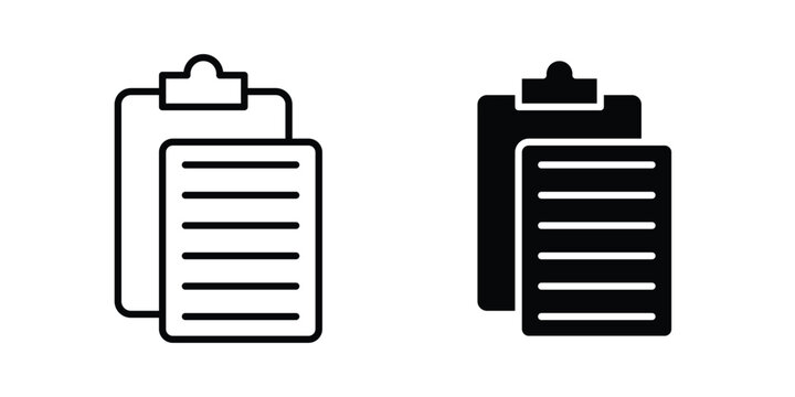 Paste icon illustration simple design elements