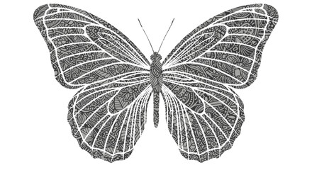 Detailed illustration of a butterfly. © Abidzar