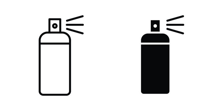Spray can icon illustration simple design elements