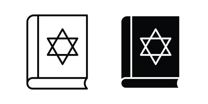 Tanakh book icon illustration simple design elements