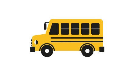 Yellow School Bus Transportation Vehicle. © Budi Indriyani