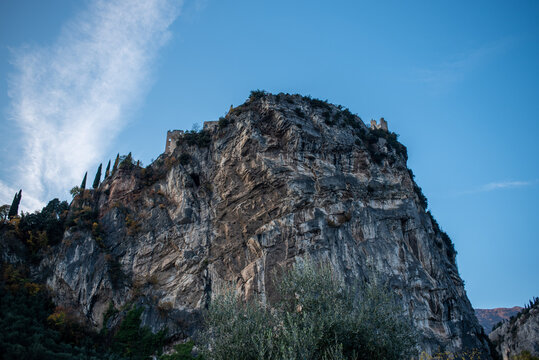 Vedute di Arco sul Sarca, vicino al Lago di Garda, Trentino, 2019
