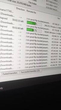 Loading of files on the FTP server from computer