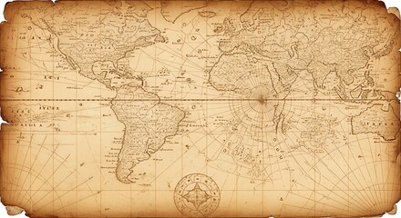 Fototapeta premium Old parchment map with historical european borders and cities