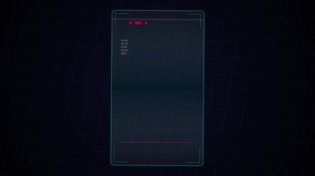 Digital recording interface with data visualization and waveform overlay