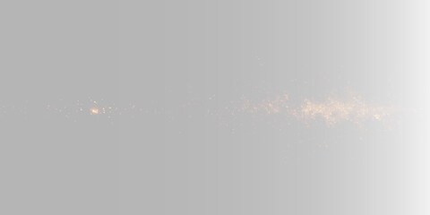 Realistic fire line set, atmospheric glowing orange spark trail and cinematic horizontal flame blast on grey backgrounds © Maxim