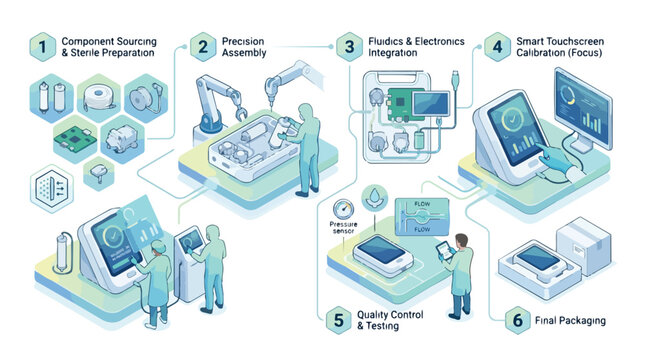 Technology isometric fintech devices illustration concept.