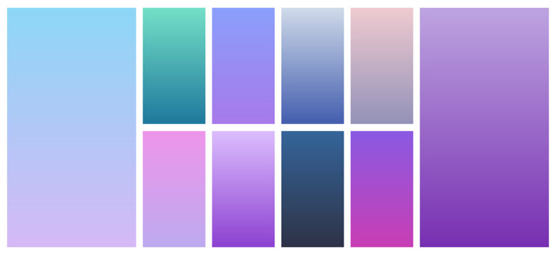 Purple violet blue gradient background screen phone vertical swatch