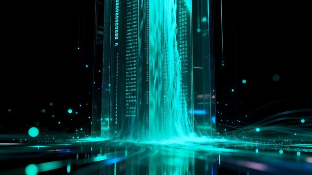 Digital data flow in server towers