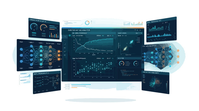 Analytics Dashboard Interface Across Multiple Screens.