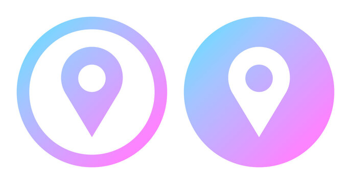 地図のアイコン 2個セット ベクター素材