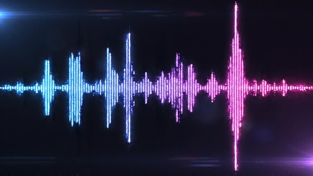 Neon Sound Wave Pattern aurora borealis vector