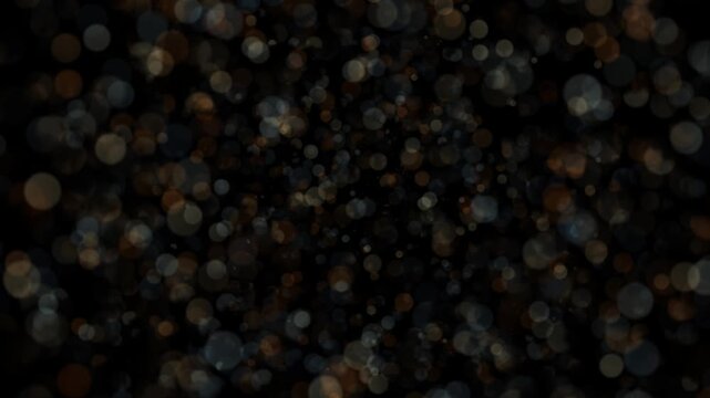 An animated particle rotating around its axis